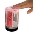 Transparent Cylindrical Digital Clock